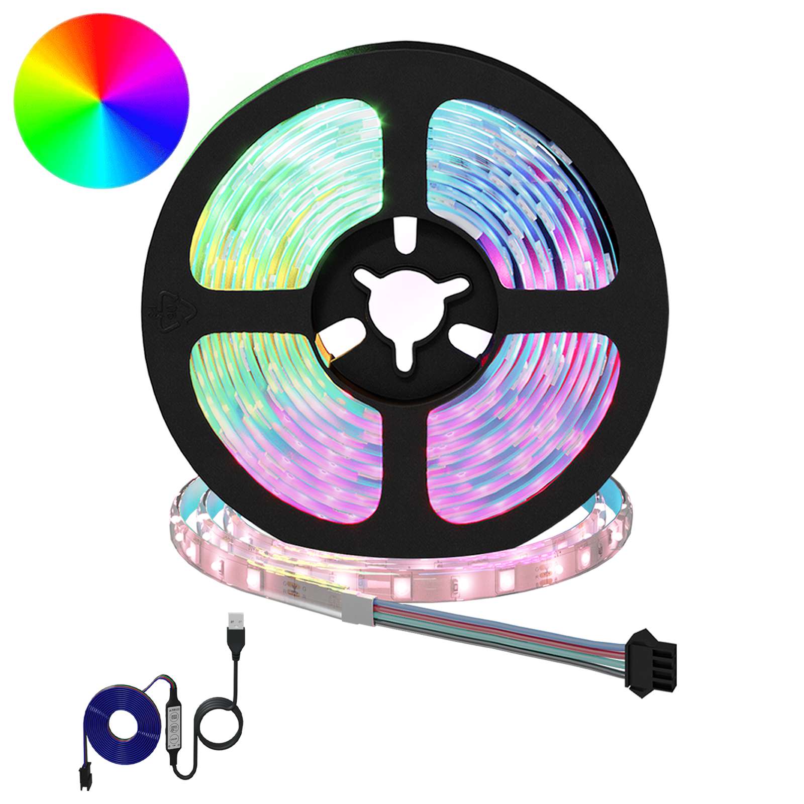Led Strip 2 Dele Og Gennemsigtig 2500 Mm Kobber Og Plastik - Hovedbillede