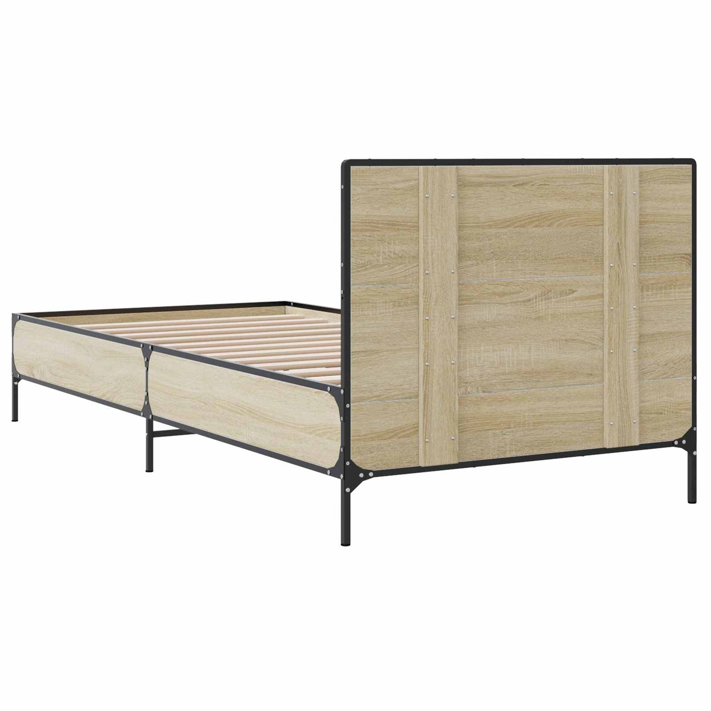 Sengestel Med Hovedgærde 80 X 200 Cm Konstrueret Træ - Billede 6