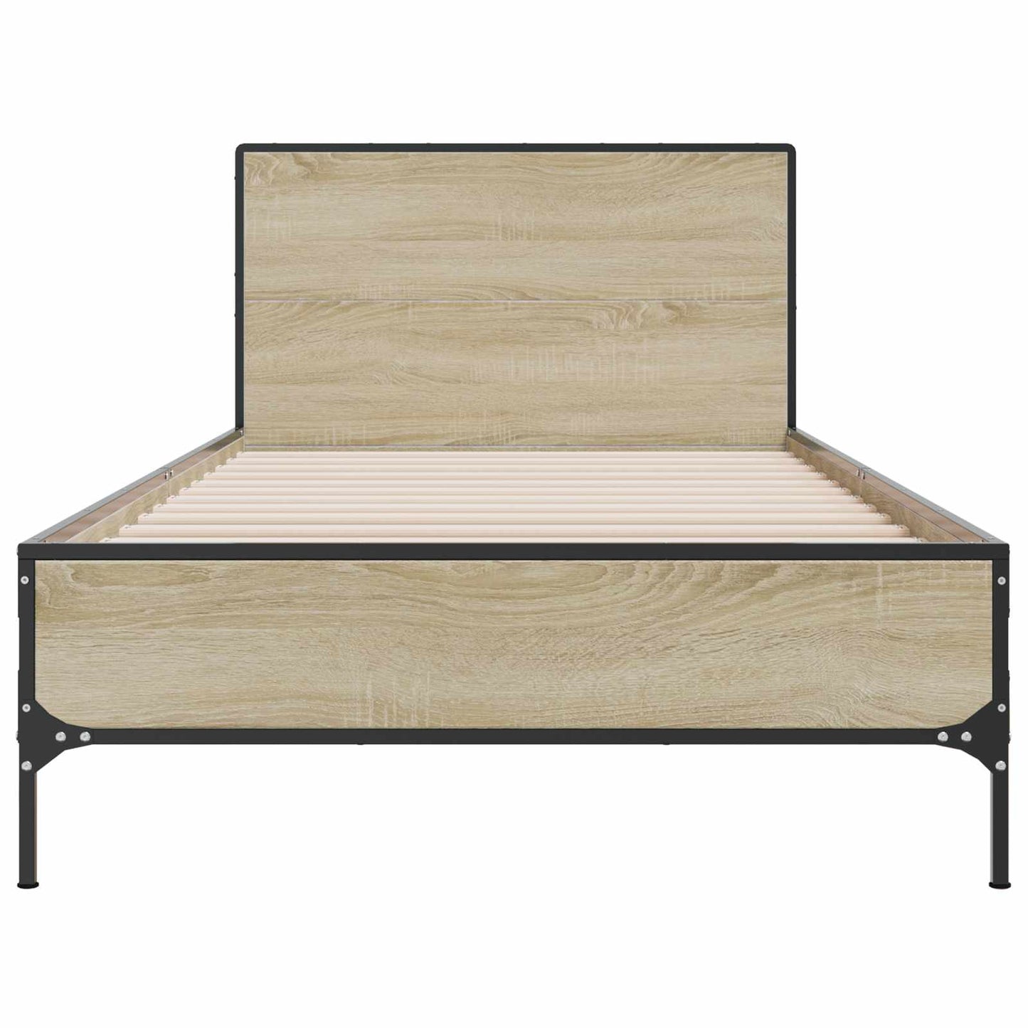 Sengestel Med Hovedgærde 80 X 200 Cm Konstrueret Træ - Billede 4