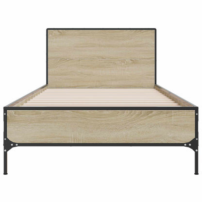 Sengestel Med Hovedgærde 80 X 200 Cm Konstrueret Træ - Billede 4