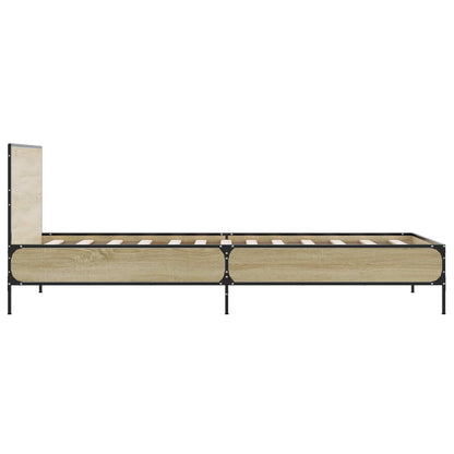 Sengestel Med Hovedgærde 80 X 200 Cm Konstrueret Træ - Billede 5