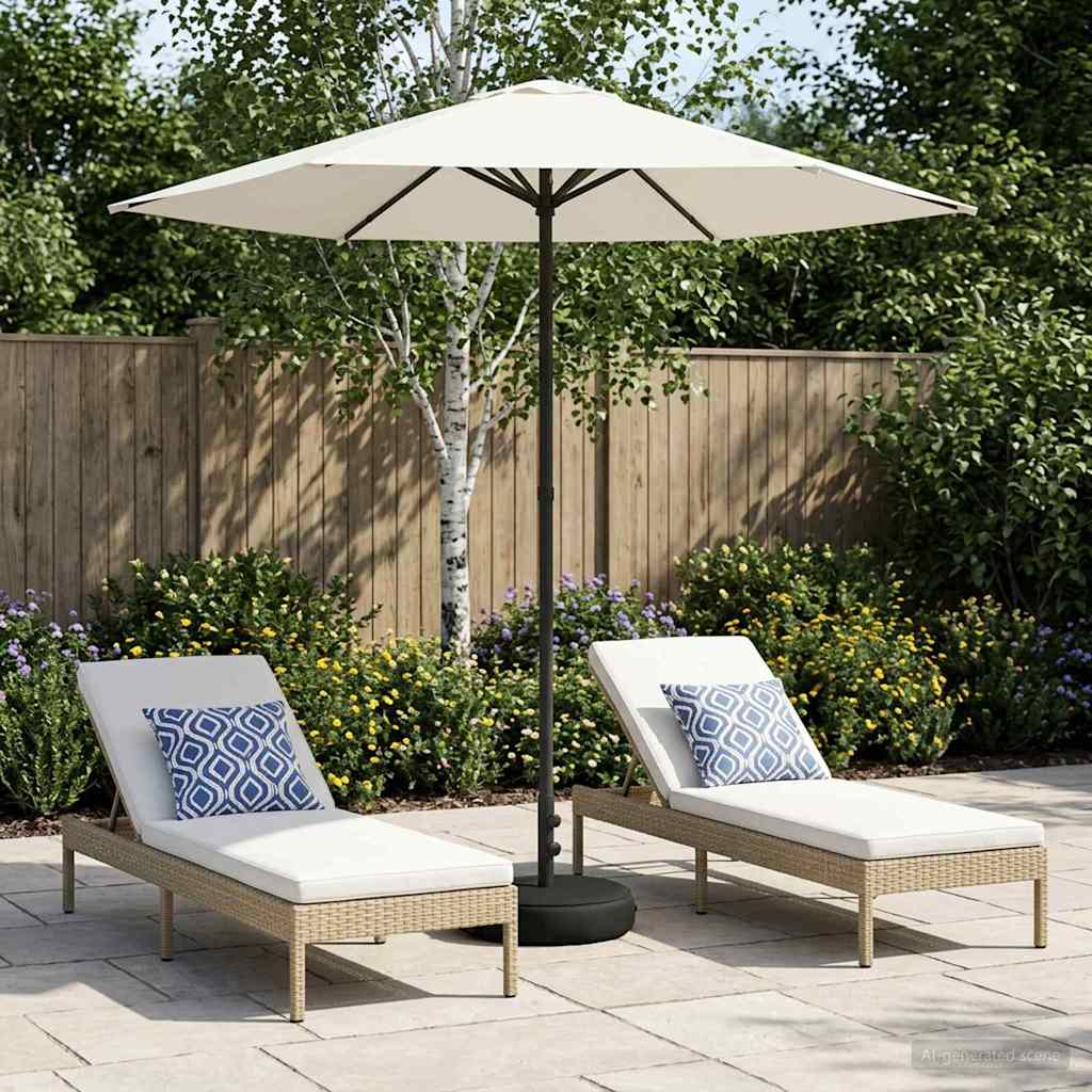 Haveparasol 230 X 230 Cm Polyester Rektangulær - Hovedbillede