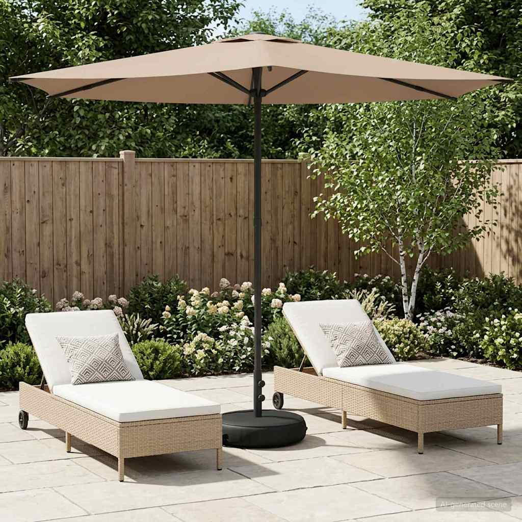 Haveparasol 230 X 230 Cm Polyester Rektangulær - Variant 42036223