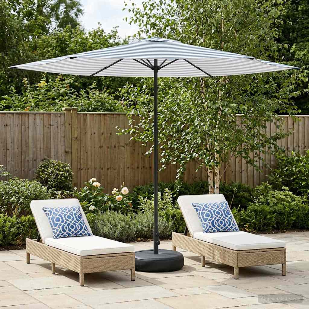 Haveparasol 230 X 230 Cm Polyester Rektangulær - Variant 42036239