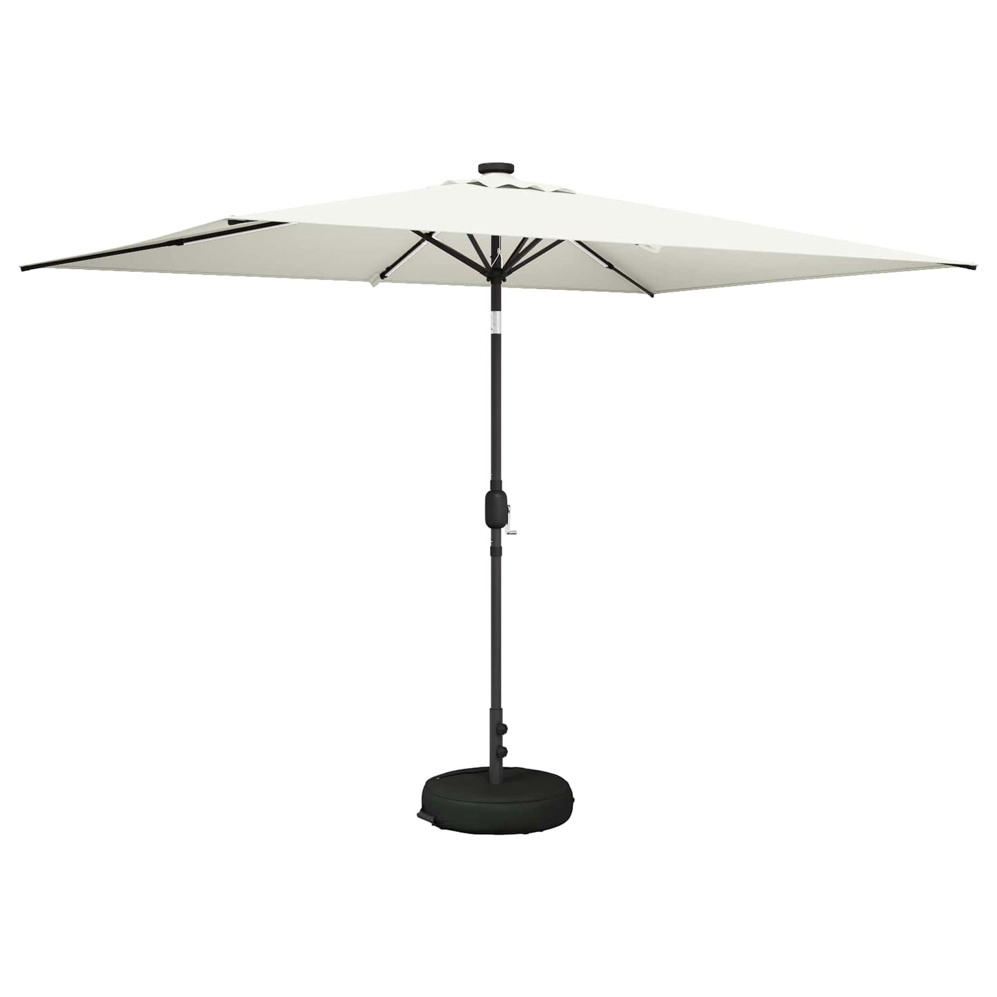 Haveparasol Med Led Lys Og Fod 200 X 300 Cm Polyester - Billede 2