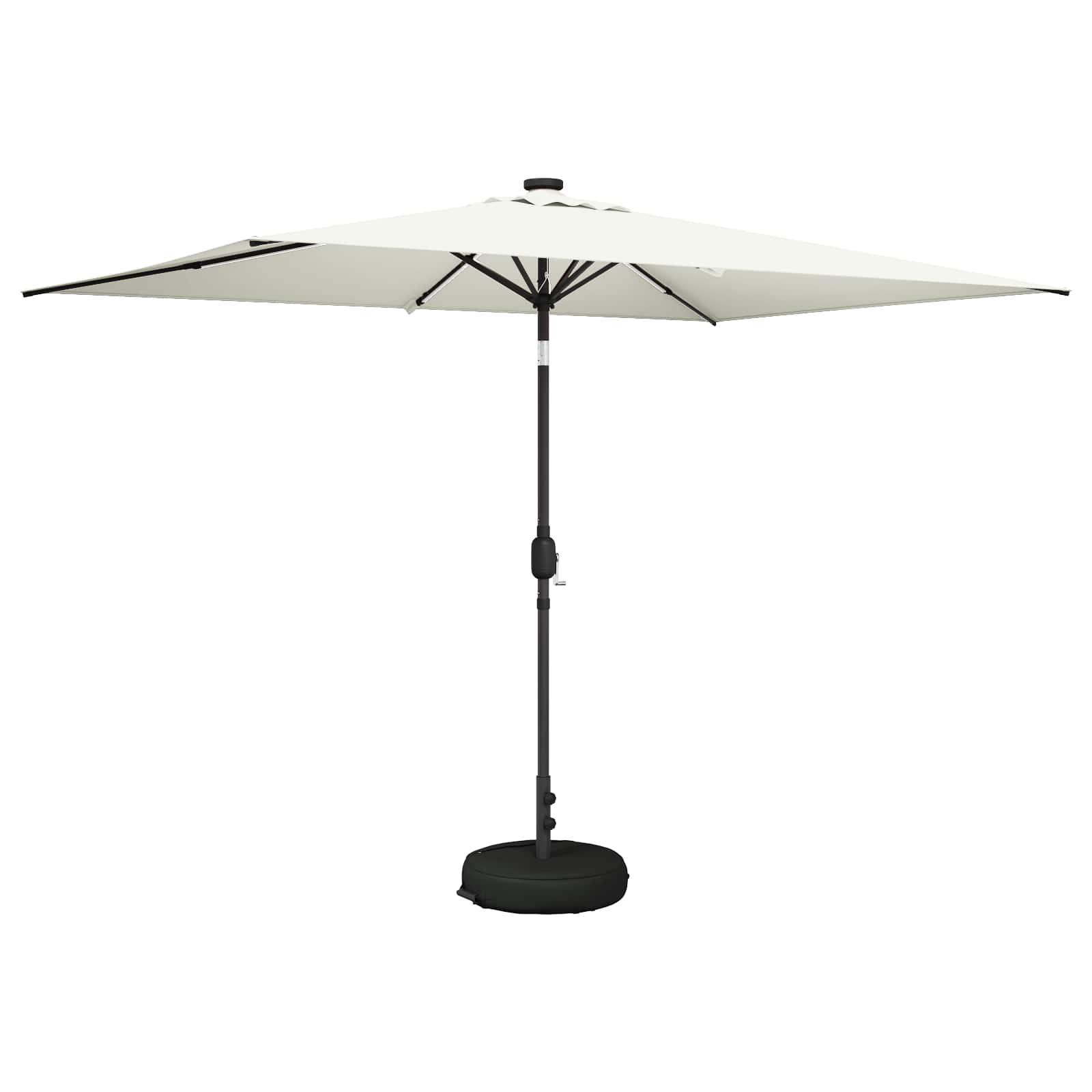 Haveparasol Med Led Lys Og Fod 200 X 300 Cm Polyester - Billede 2