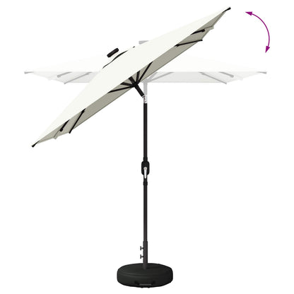 Haveparasol Med Led Lys Og Fod 200 X 300 Cm Polyester - Billede 8
