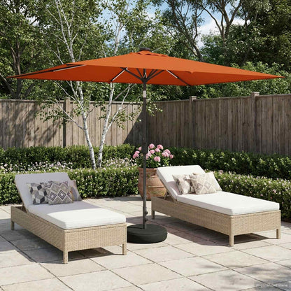 Haveparasol Med Led Lys Og Fod 200 X 300 Cm Polyester - Variant 42036243