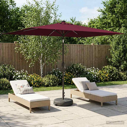 Haveparasol Med Led Lys Og Fod 200 X 300 Cm Polyester - Variant 42036244