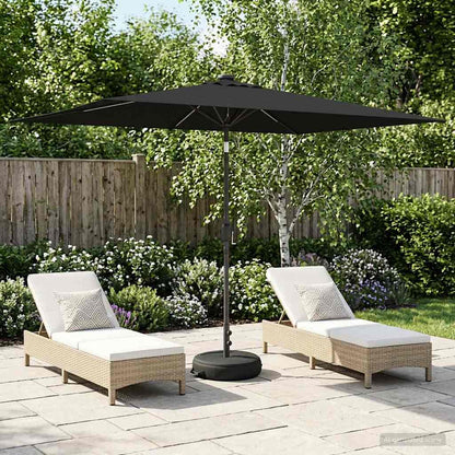 Haveparasol Med Led Lys Og Fod 200 X 300 Cm Polyester - Variant 42036245