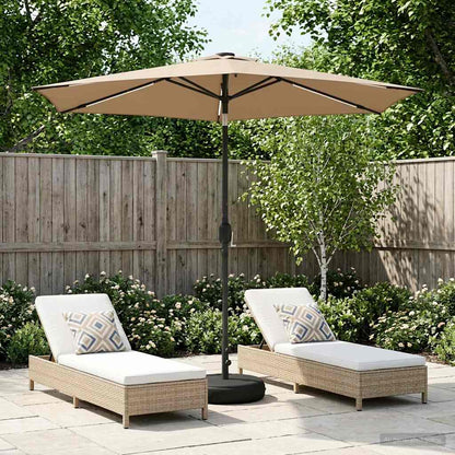 Haveparasol Med Led Lys Og Fod 200 X 300 Cm Polyester - Variant 42036259