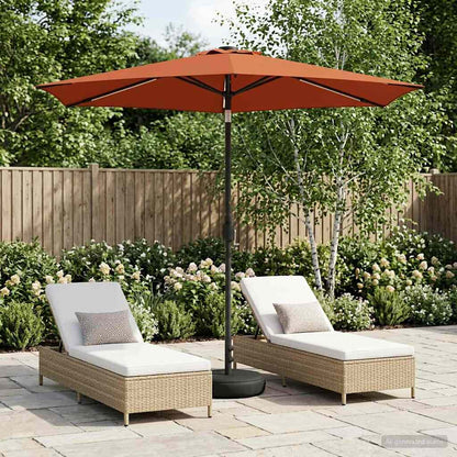 Haveparasol Med Led Lys Og Fod 200 X 300 Cm Polyester - Variant 42036261