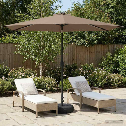 Haveparasol Med Led Lys Og Fod 200 X 300 Cm Polyester - Variant 42036268