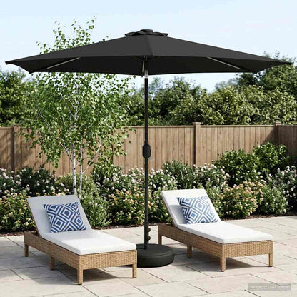 Haveparasol Med Led Lys Og Fod 200 X 300 Cm Polyester - Variant 42036269