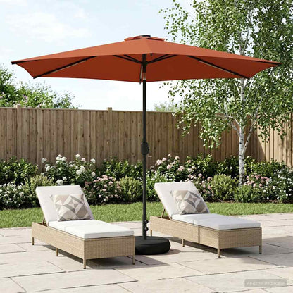 Haveparasol Med Led Lys Og Fod 200 X 300 Cm Polyester - Variant 42036270
