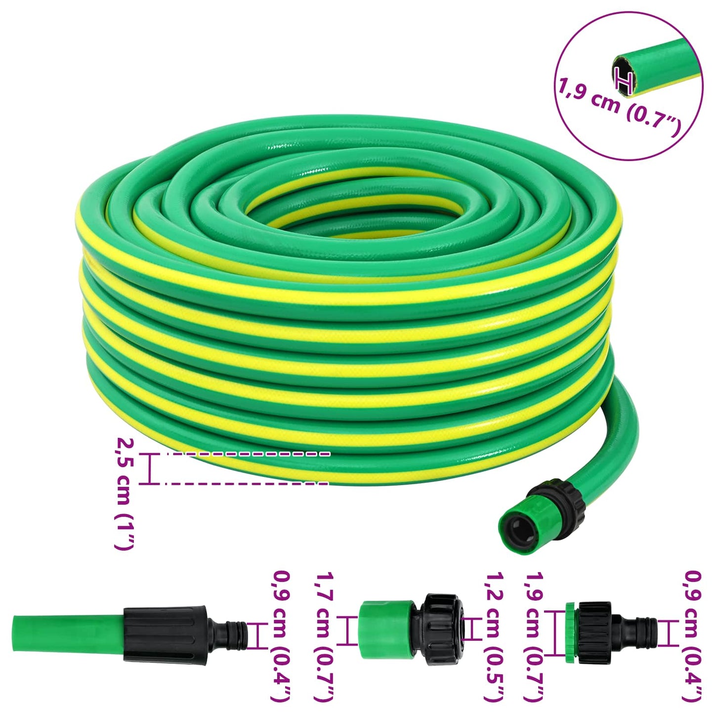 Have Slange 5-lags Og Gul 3 / 4'' 50 M Pvc - Billede 11