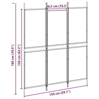 3-panel Rumdeler Stof - Billede 8