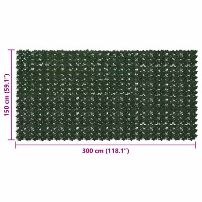 Altanscreen Med Blade Mørkegrøn 300 X 150 Cm - Billede 5