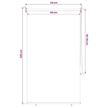 Udeterrasse Rullegardin Uv Beskyttelse Polyester - Billede 12