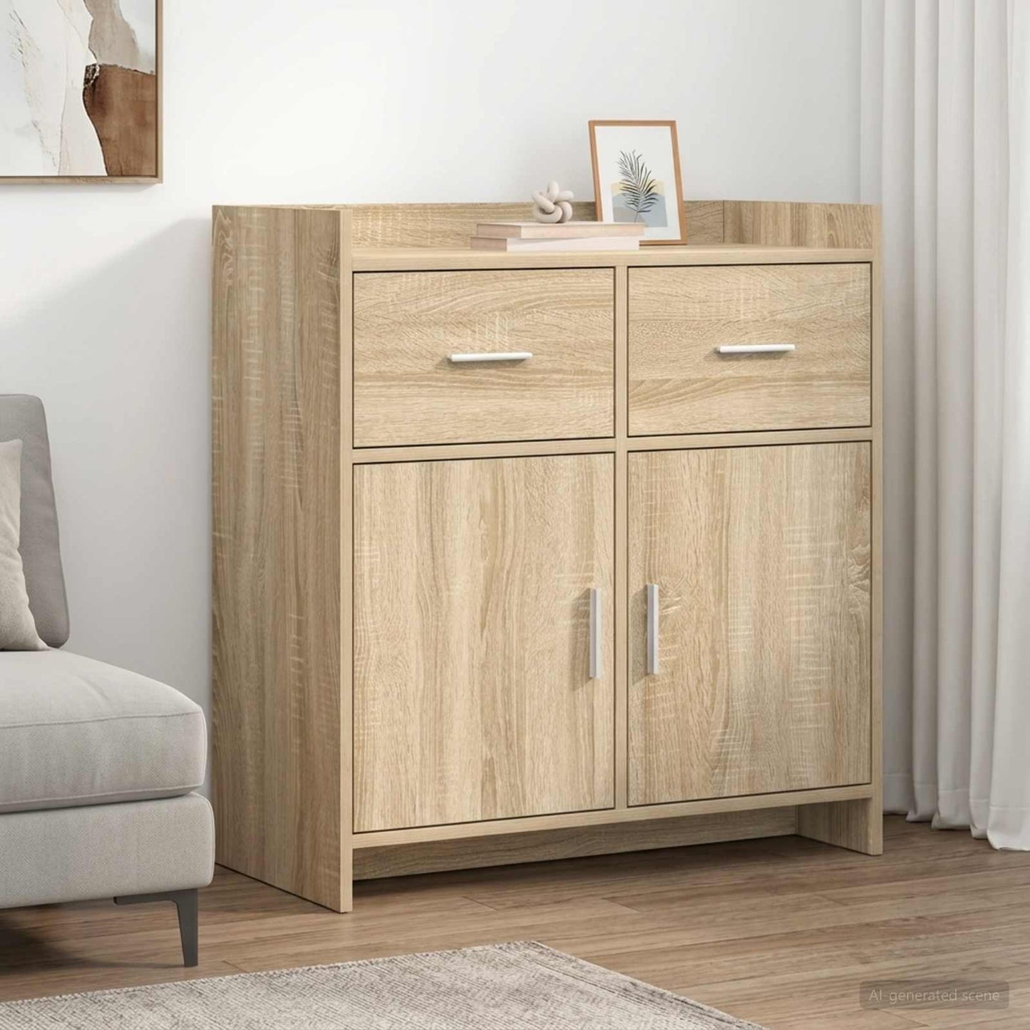 Sideboard 75 X 36 X 80 Cm Konstrueret Træ - Variant 8011117