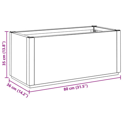 Haveblomsterkasse 80 X 36 X 35 Cm Polypropylen - Billede 10