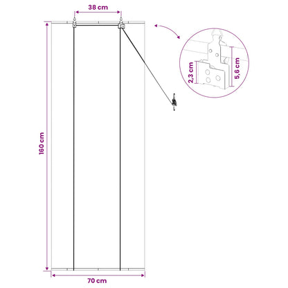 Rullegardin 70 X 160 Cm Bambus - Billede 7