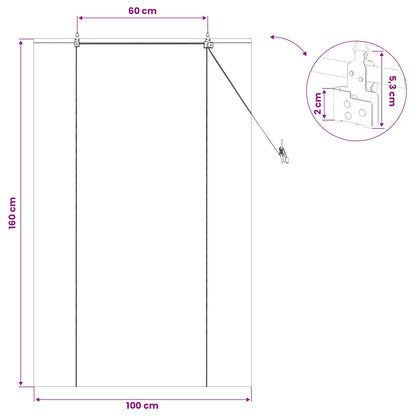 Rullegardin Naturfarvet 100 X 160 Cm Bambus - Billede 8