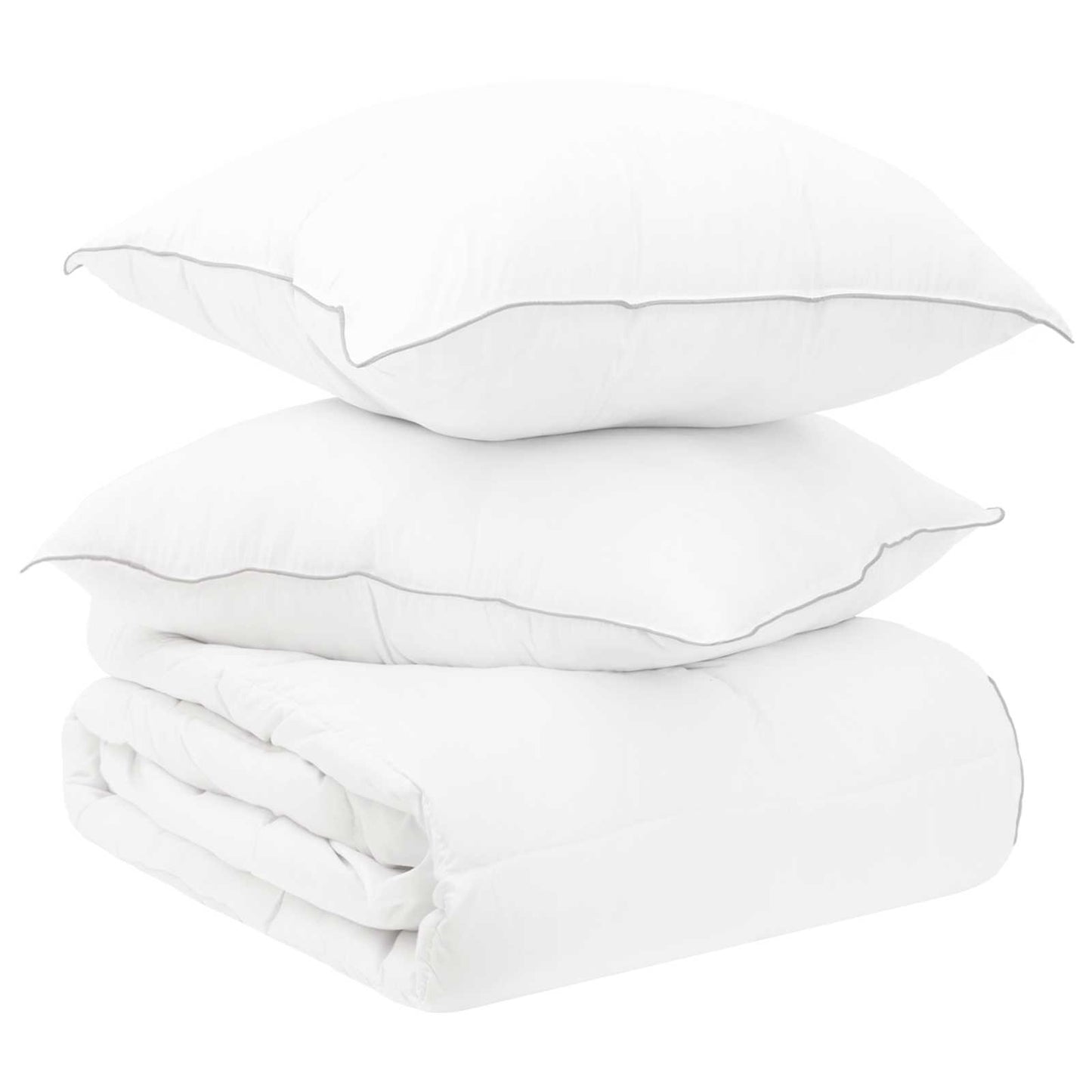 Dynebetræk Sæt Med Pude 200 X 200 Cm Polyester Bambus - Hovedbillede