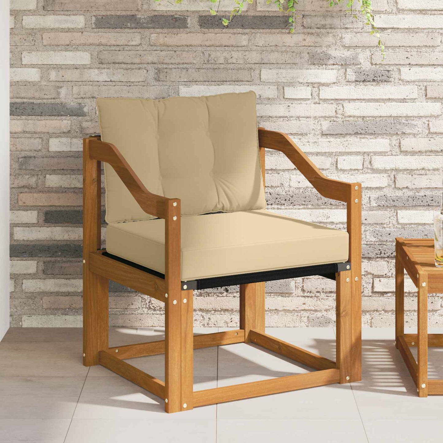 Udendørs Sofa Massivt Akacietræ - Variant 3436309