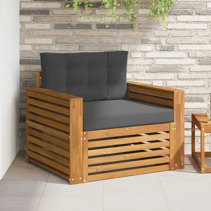 2 Stk Sofa Med Armlæn Massivt Akacietræ