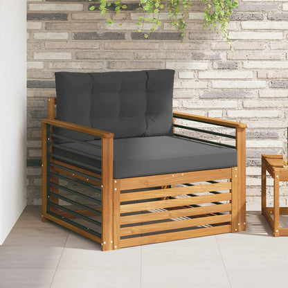 2 Stk Sofa Med Armlæn Massivt Akacietræ