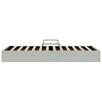 Ottoman Sengestel Med Opbevaring Fløjl - Billede 8