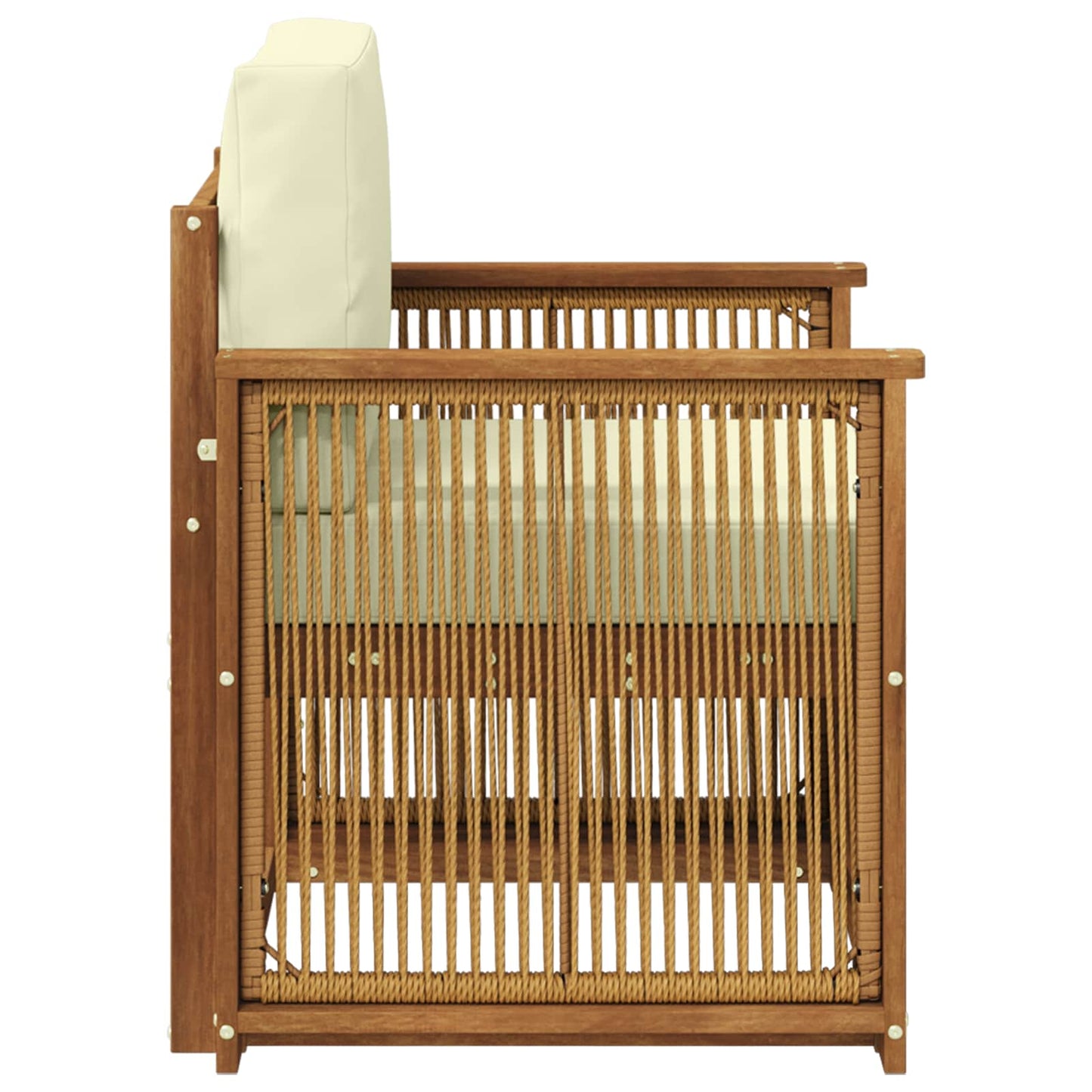 Udendørs Mellem Sofa Naturfarvet - Billede 4
