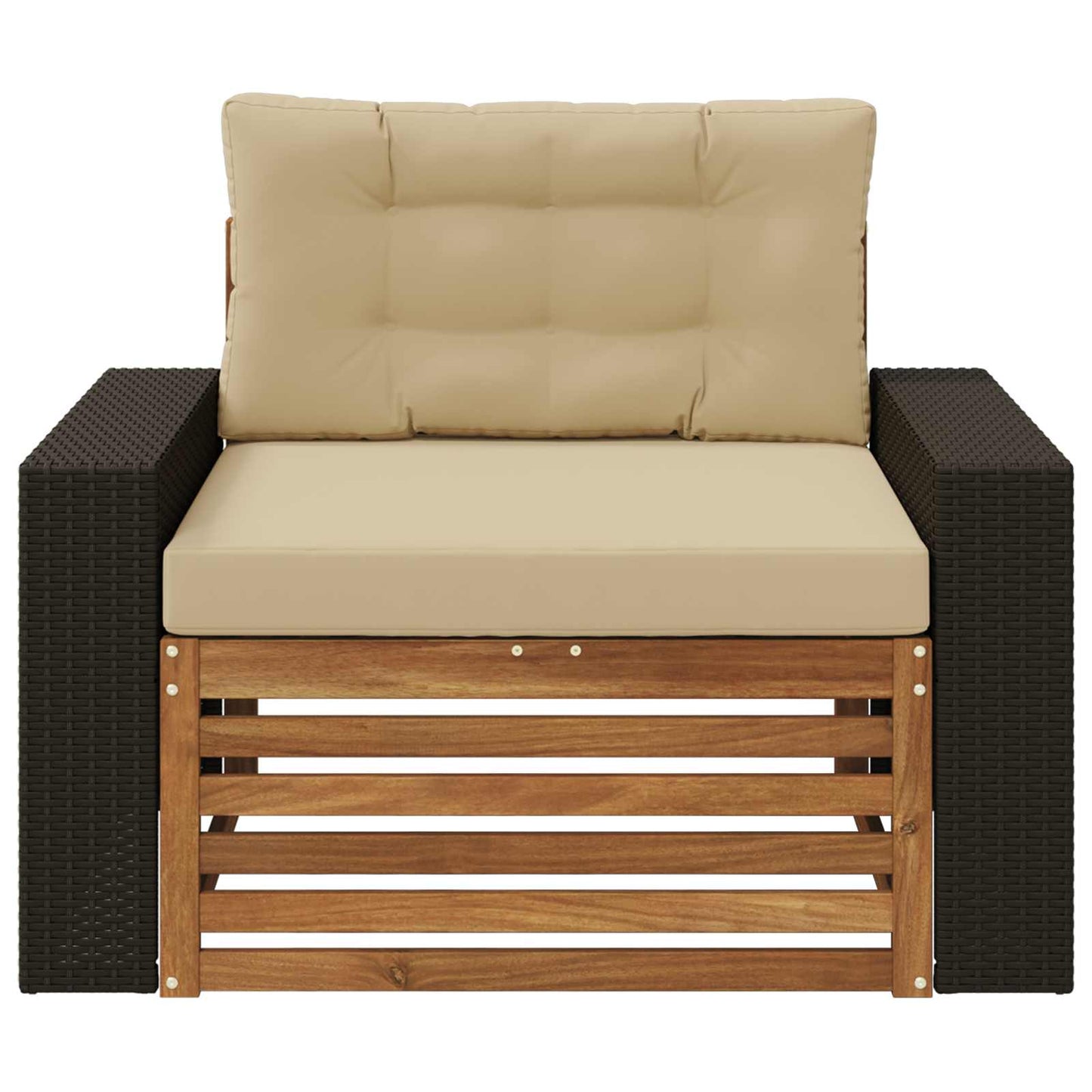 Udendørs Mellem Sofa Massivt Akacietræ - Billede 3