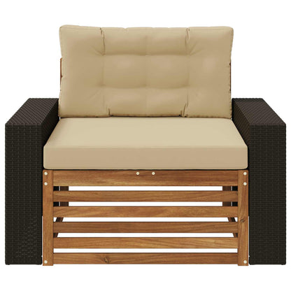 Udendørs Mellem Sofa Massivt Akacietræ - Billede 3