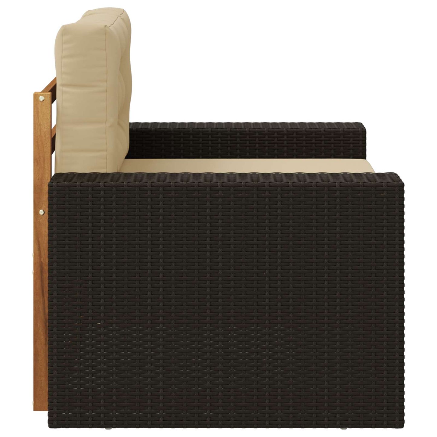 Udendørs Mellem Sofa Massivt Akacietræ - Billede 4