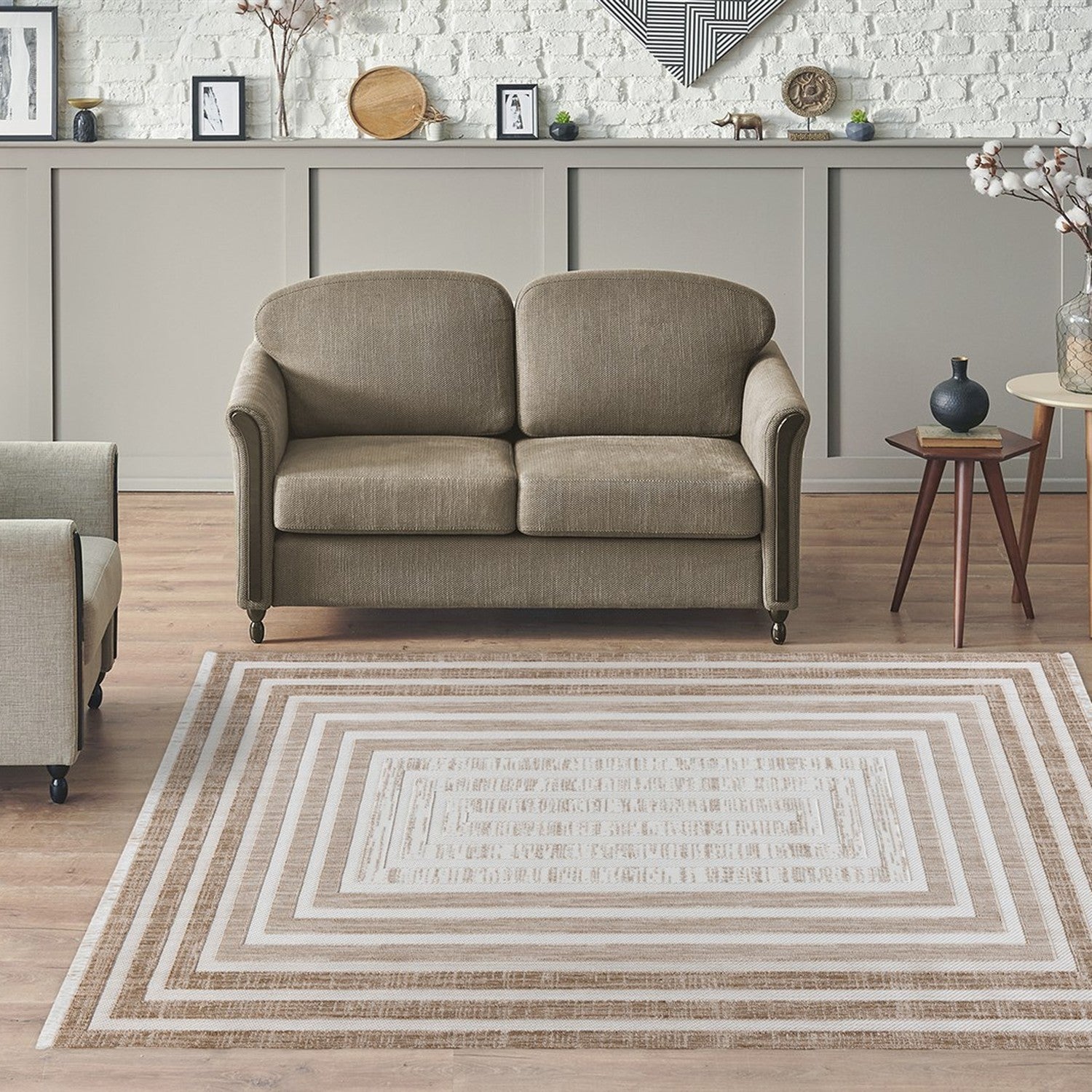 Sarai 125 Tæppe Med Grafisk Design Kort Luv - Billede 2
