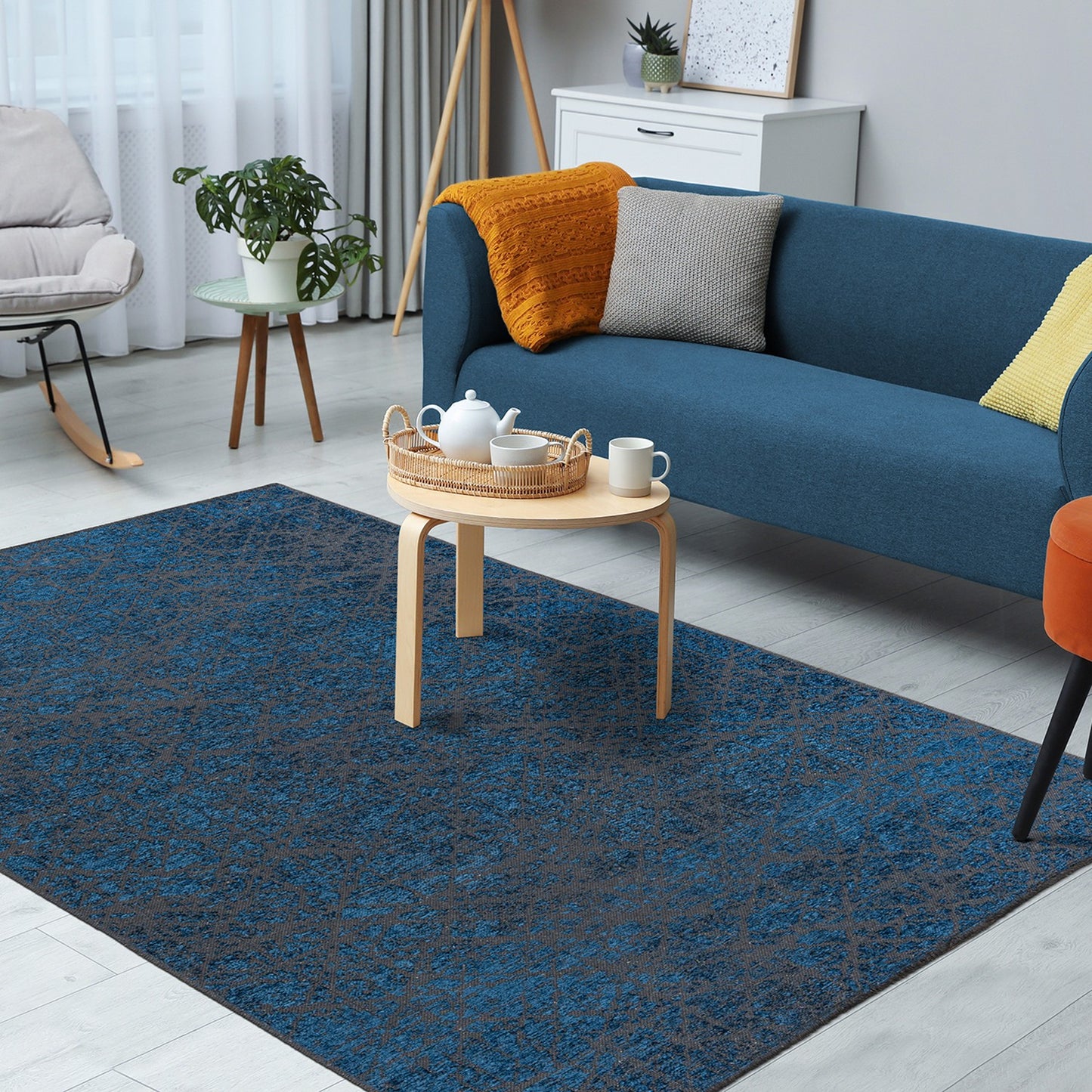 Kalea 225 Tæppe Med Reliefdesign Og Brugt Look - Billede 2