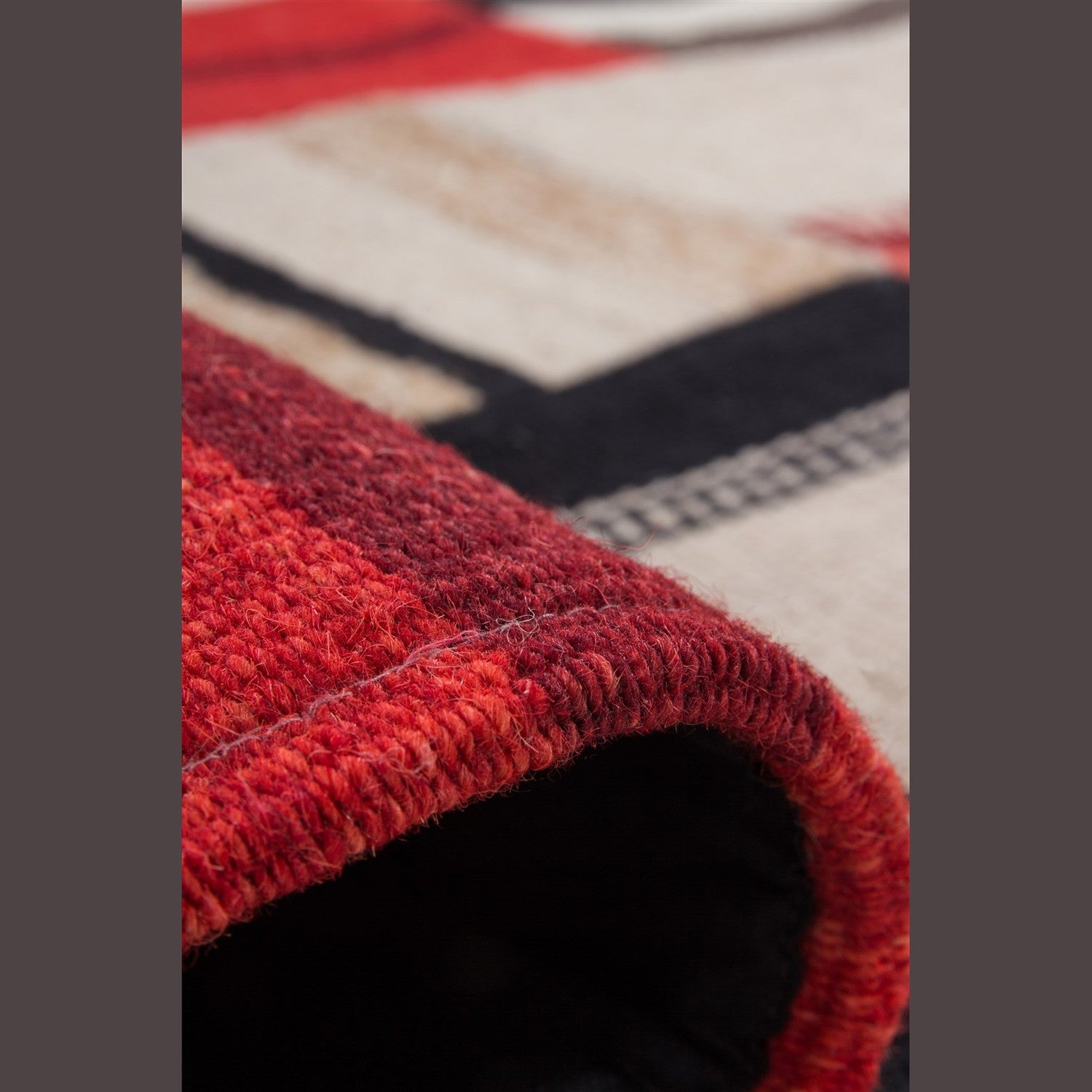 Radical 240 Tæppe Håndlavet I Patchwork Design - Billede 4