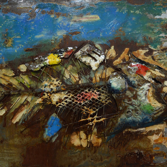Vægdekoration Metall Wandbild Fisch No. 1 - Hovedbillede