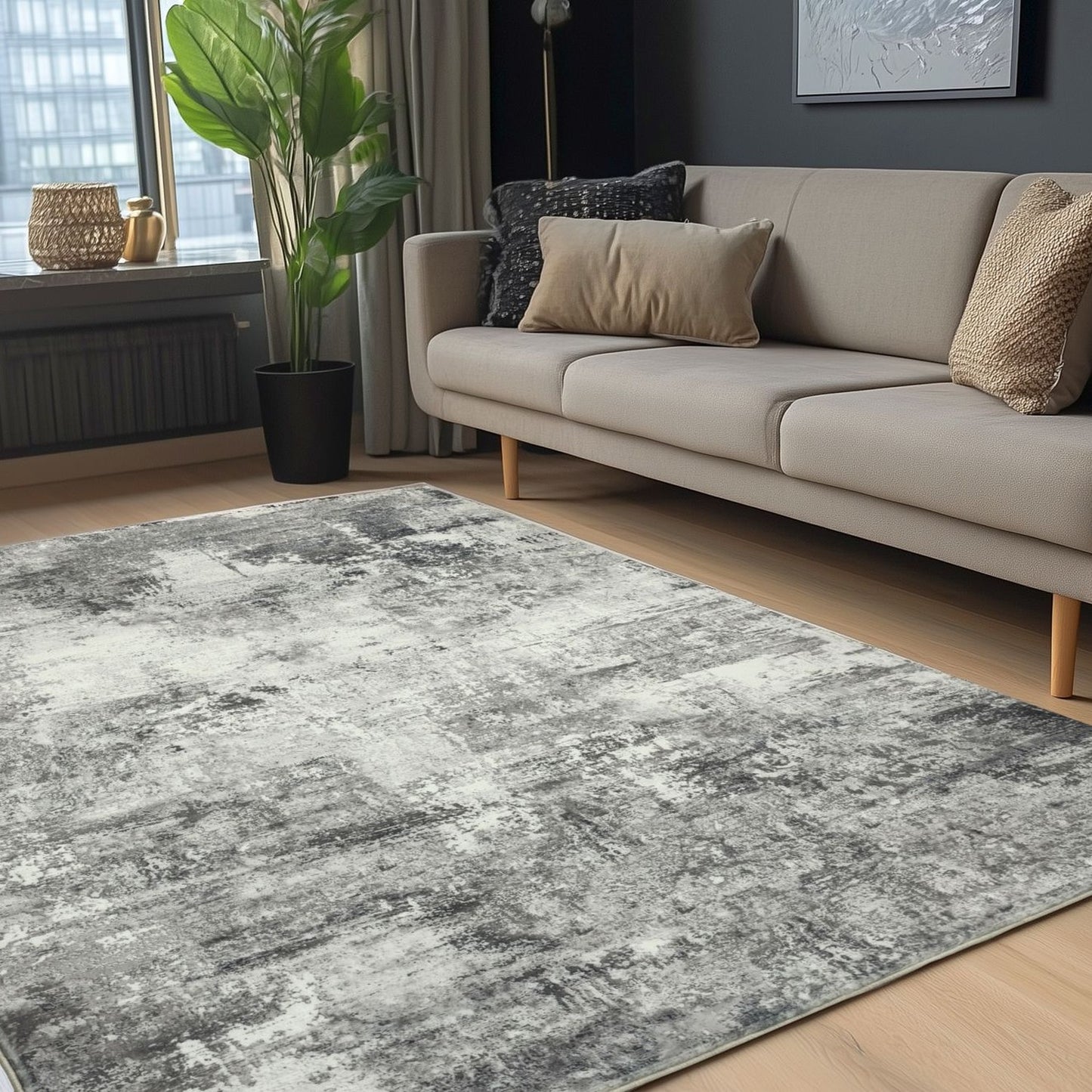 Elegantica 330 Tæppe Med Abstrakt Akvareldesign - Billede 5