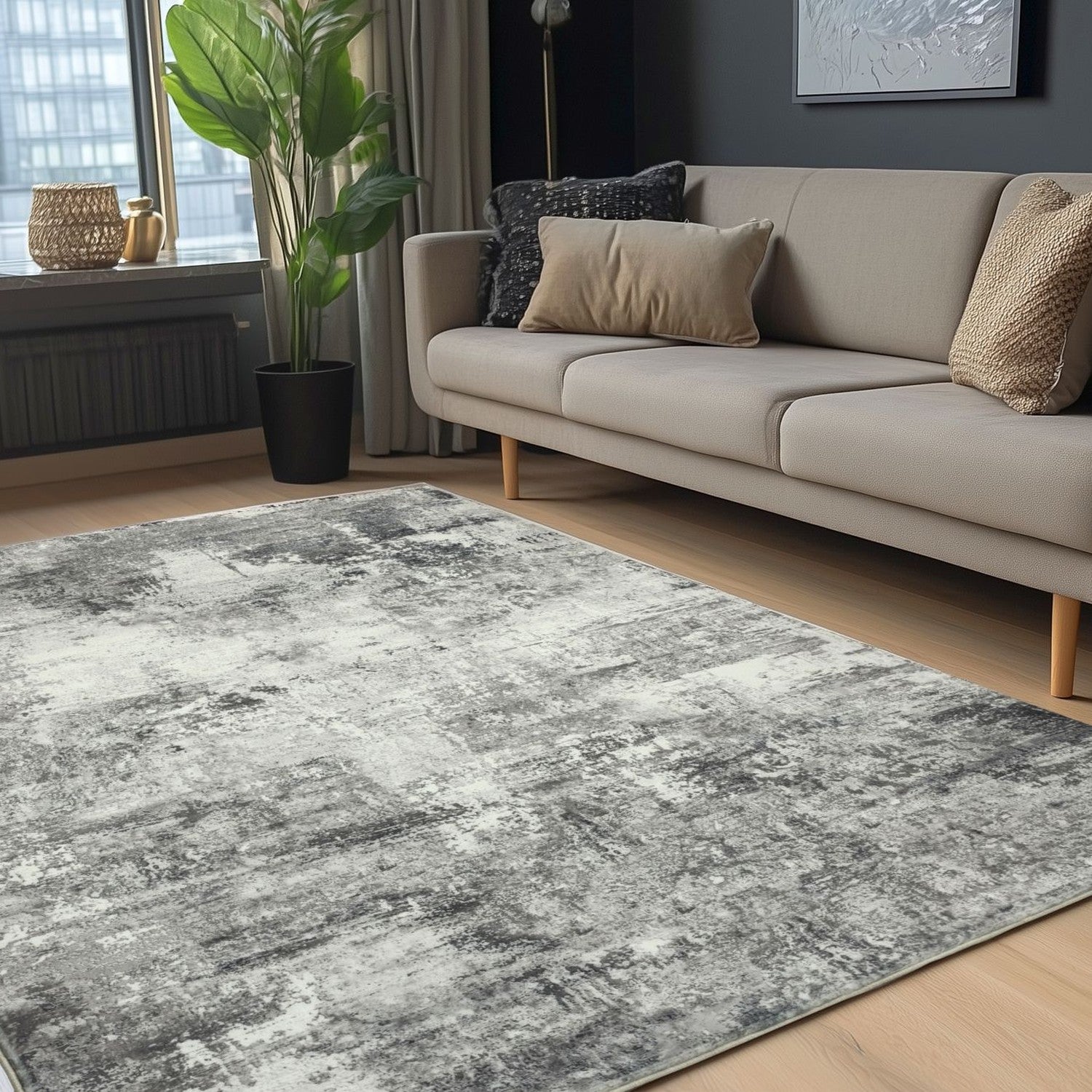 Elegantica 330 Tæppe Med Abstrakt Akvareldesign - Billede 5
