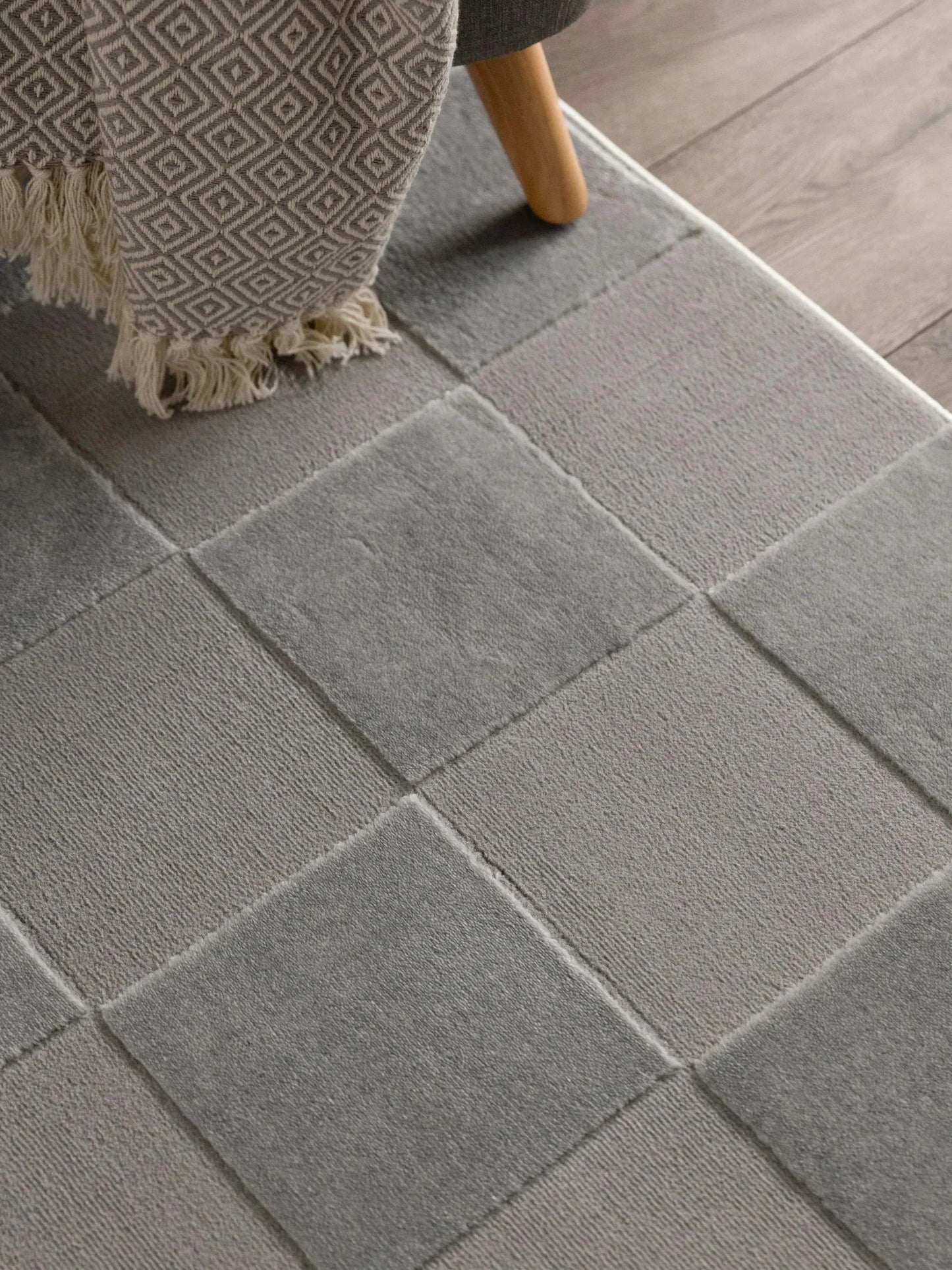 NOVA Lysegrå Tæppe - Billede 3