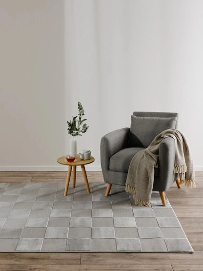 NOVA Lysegrå Tæppe - Hovedbillede