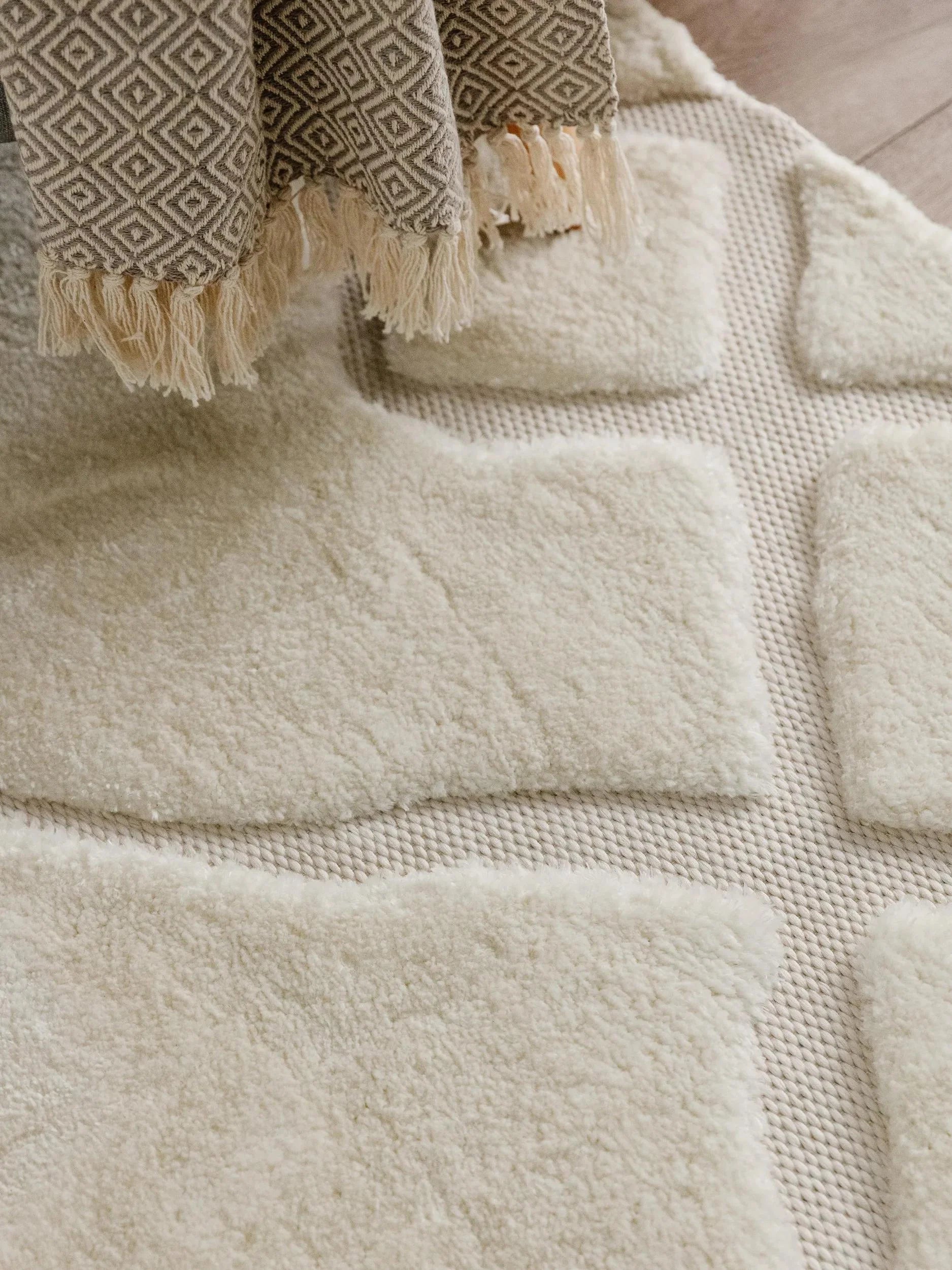 LUNA Creme Tæppe - Billede 3