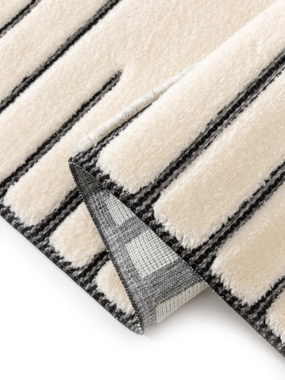 LUNA Creme Grå Tæppe - Billede 5