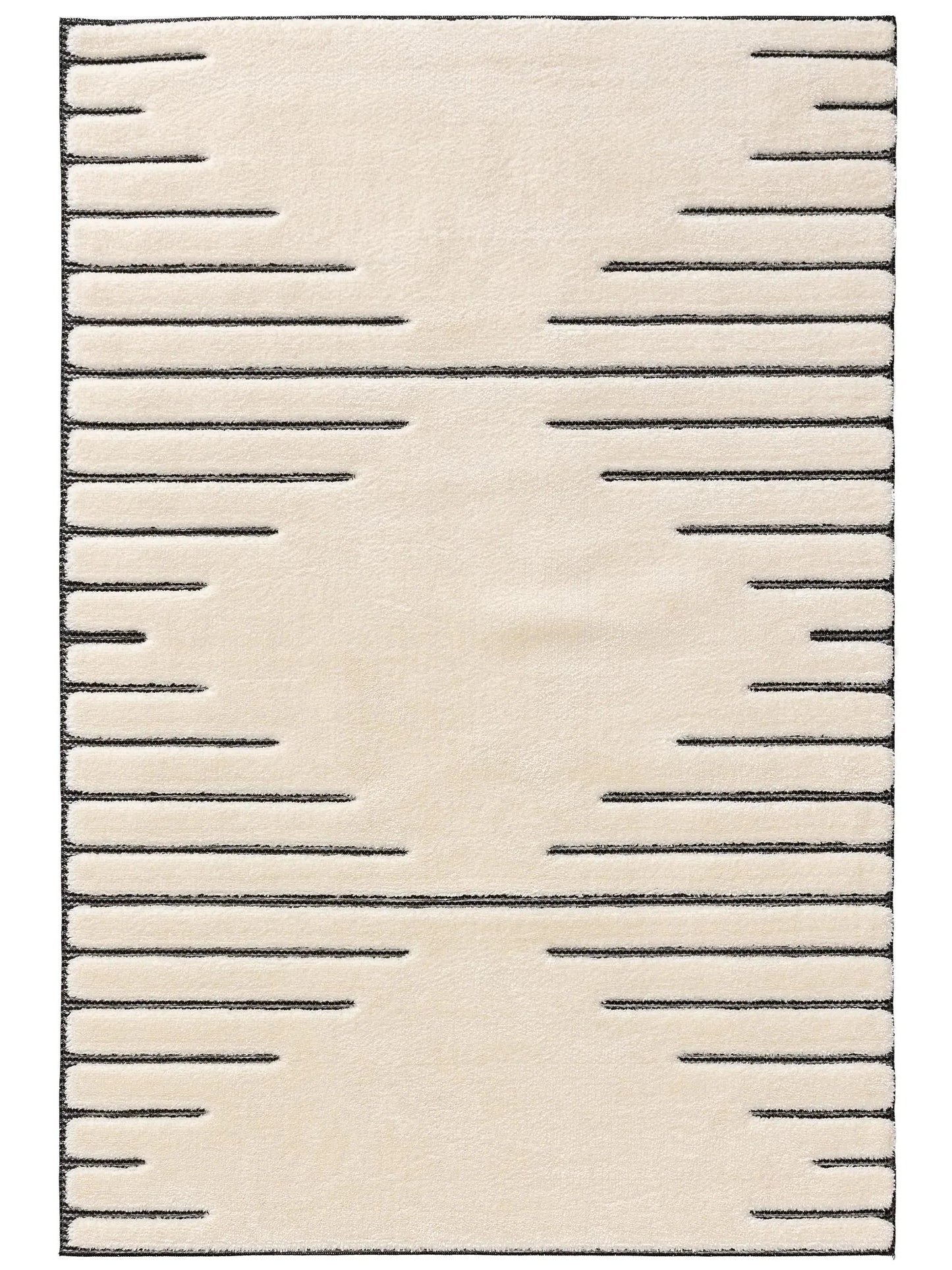 LUNA Creme Grå Tæppe - Billede 2