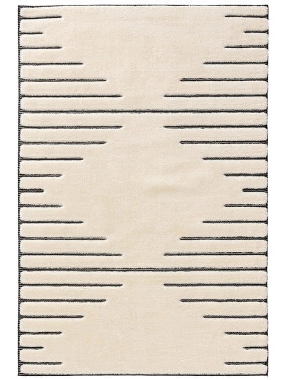 LUNA Creme Grå Tæppe - Billede 2