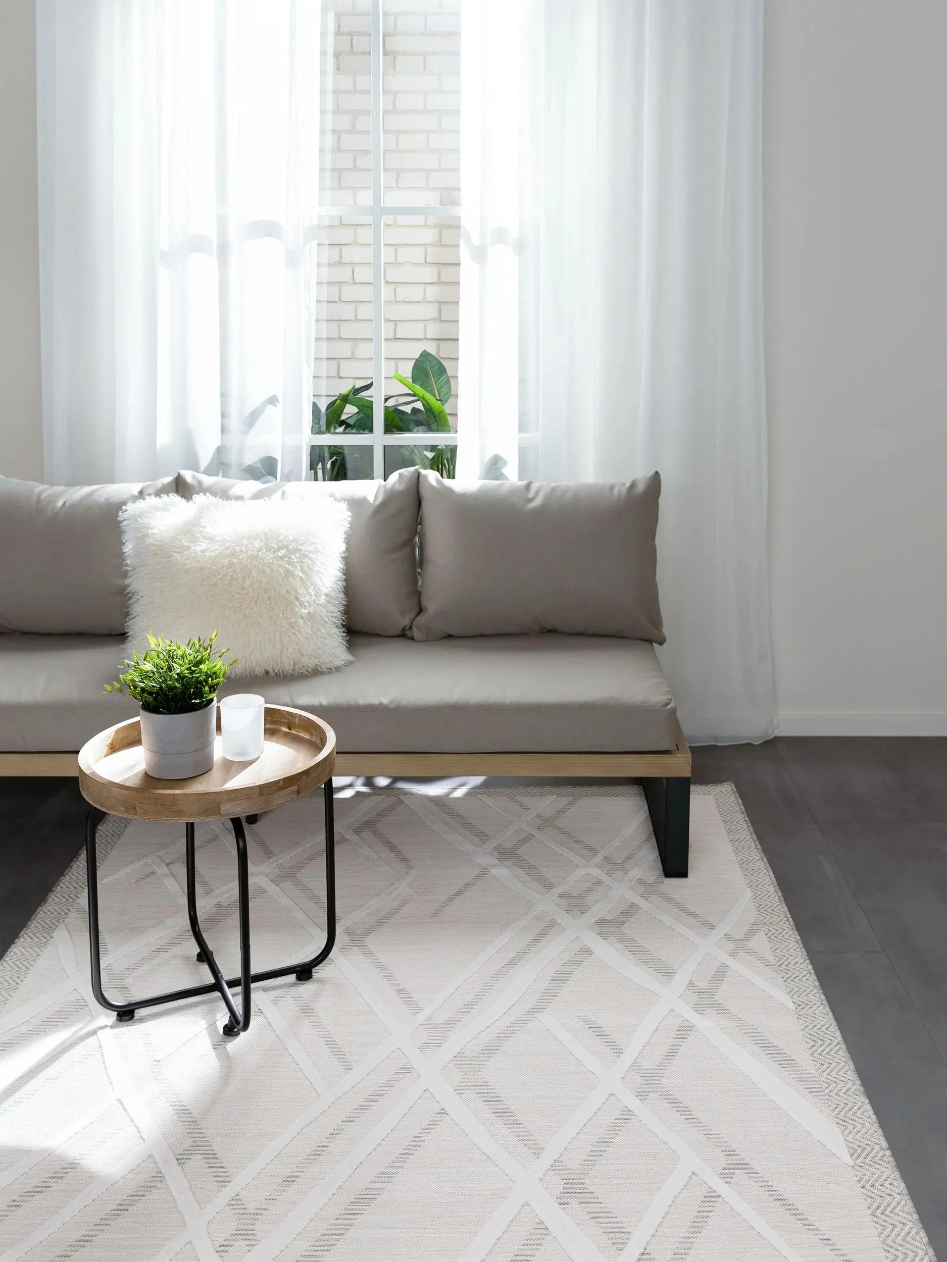 ALBA Creme Indendørs- Og Udendørs Tæppe - Billede 4