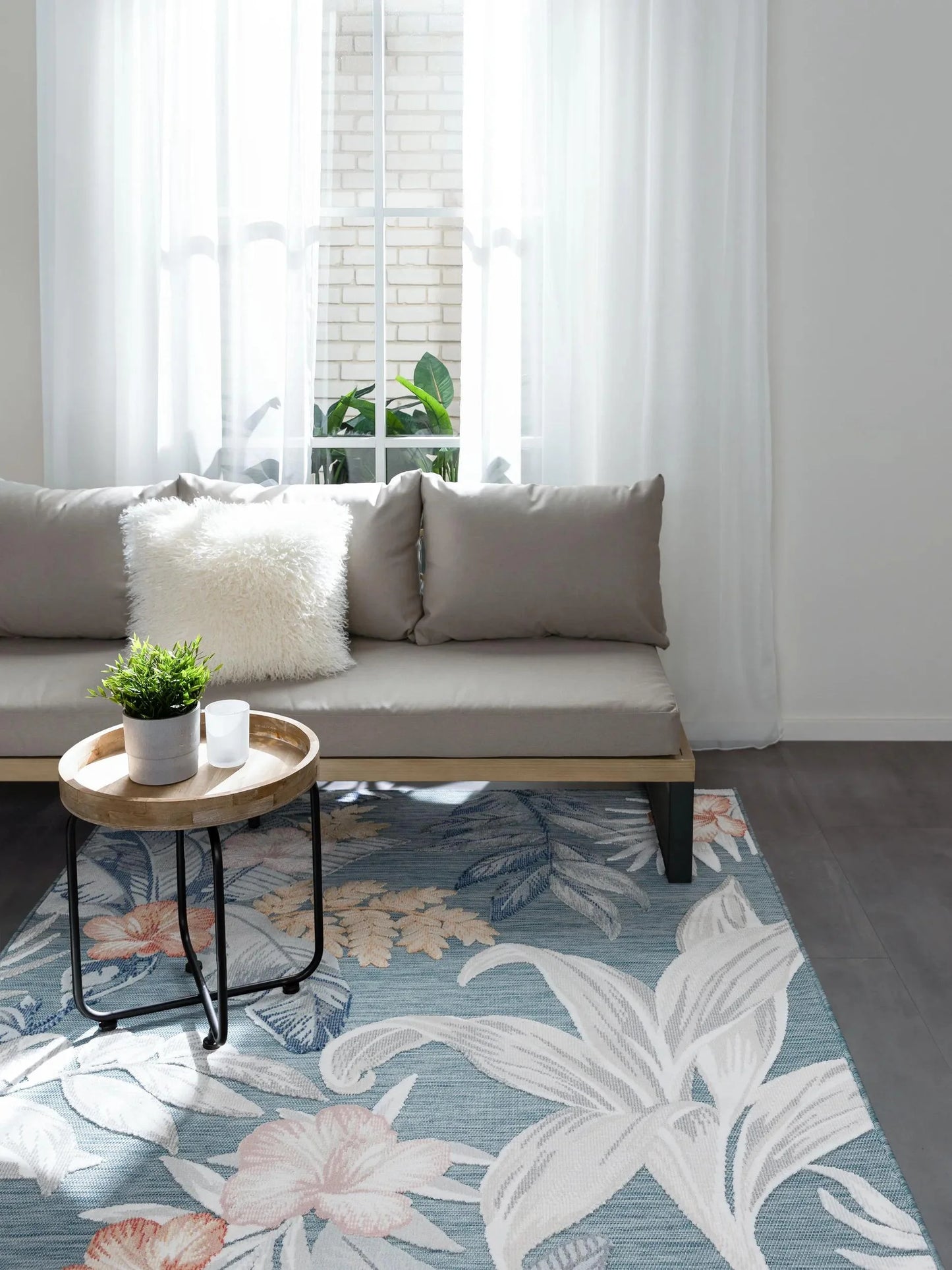 ALBA Flerfarvet Indendørs- Og Udendørs Tæppe - Billede 4